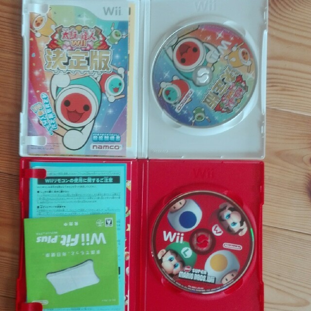 Wii(ウィー)の太鼓の達人Wii 決定版 Wii　ニュースーパーマリオ エンタメ/ホビーのゲームソフト/ゲーム機本体(家庭用ゲームソフト)の商品写真