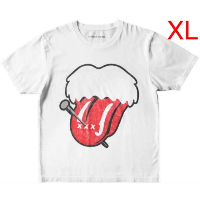 新品 GOD SELECTION XXX NUMBER (N)INE XL 白 Tシャツ+カットソー(半袖+袖なし)