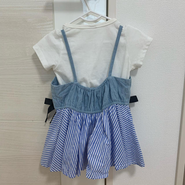 petit main(プティマイン)のプティマイン　ビスチェ付き2点セット キッズ/ベビー/マタニティのキッズ服女の子用(90cm~)(Tシャツ/カットソー)の商品写真