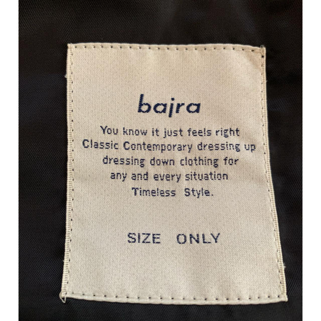 初期 bajra オーバーサイズ ブルゾン　ジャケットロゴ