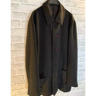 ヨウジヤマモト(Yohji Yamamoto)の初期 bajra オーバーサイズ ブルゾン　ジャケットロゴ(ステンカラーコート)