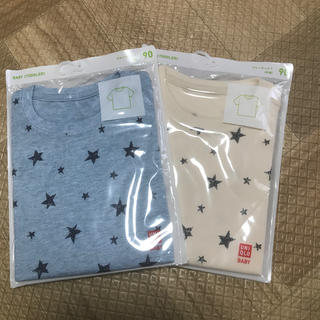 ユニクロ(UNIQLO)の【新品】ユニクロ 90 Tシャツ2枚セット(Tシャツ/カットソー)