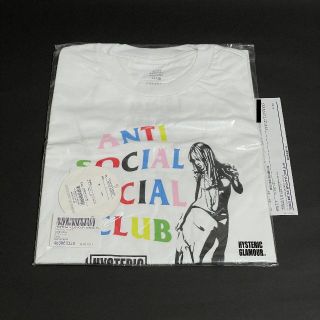 ヒステリックグラマー(HYSTERIC GLAMOUR)のanti social club hysteric アンチソーシャル Tシャツ(Tシャツ/カットソー(半袖/袖なし))