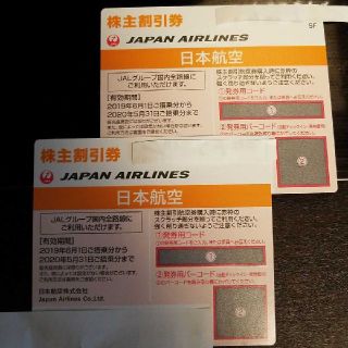 ジャル(ニホンコウクウ)(JAL(日本航空))のJAL  日本航空　株主優待券　2枚セット(その他)