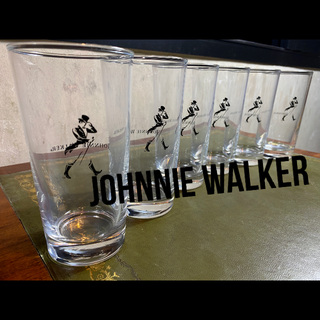 Johnnie Walker ジョニーウォーカー ロゴ入りグラス6脚セット(アルコールグッズ)