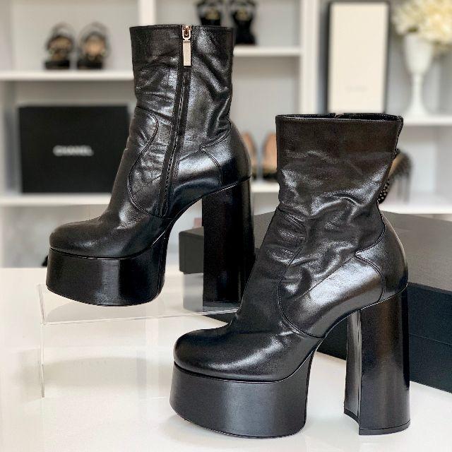Saint Laurent - 1508 美品 サンローラン ビリー アンクルブーツ 黒の