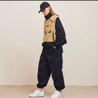 サンシー(SUNSEA)の最終値下げ VENTILE MILITARY PANTS (BLACK)(ワークパンツ/カーゴパンツ)