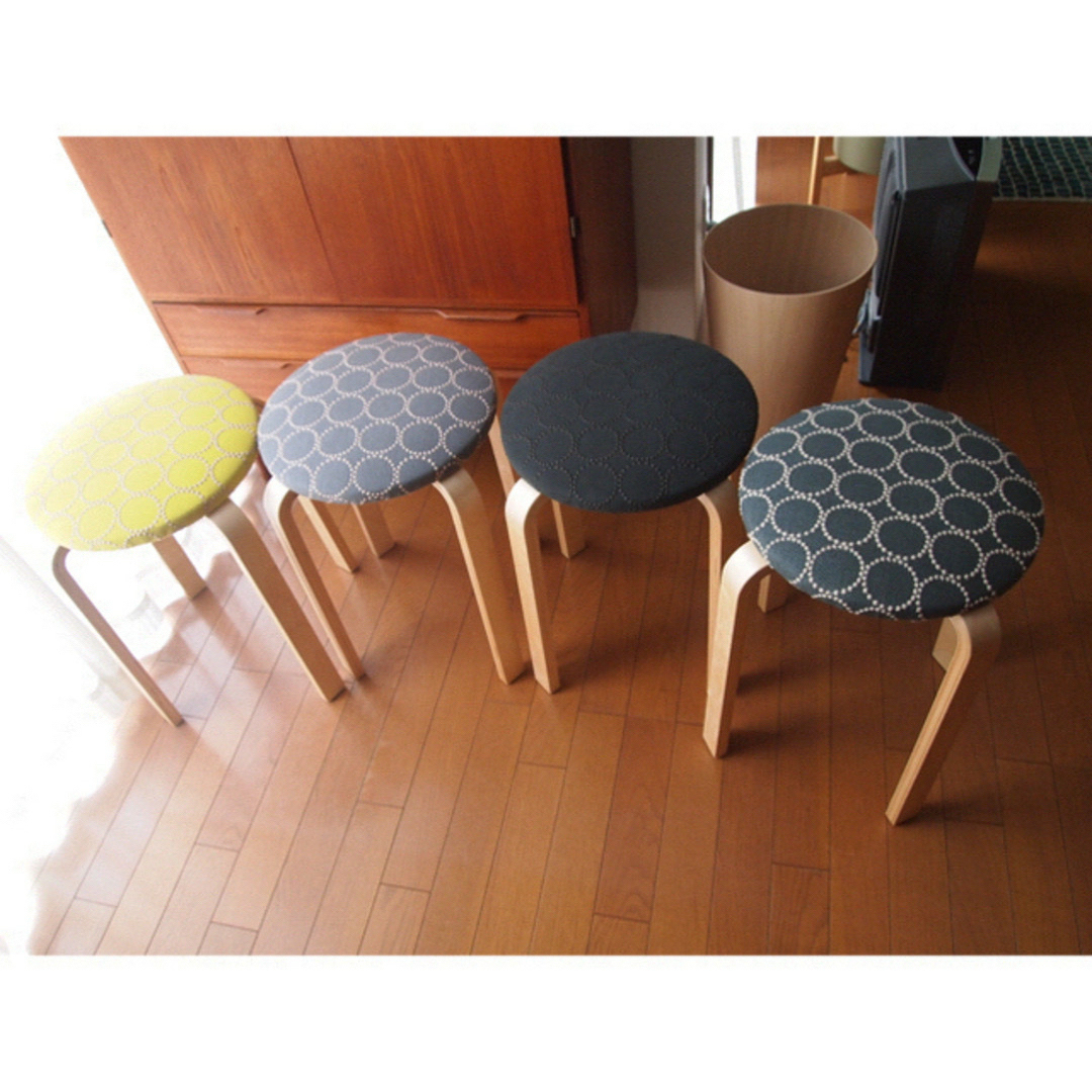 momomoさん専用 ハンドメイド スツール ランプ ミナペルホネン 生地 momomoさん専用 ハンドメイド スツール ランプ ミナペルホネン 生地
