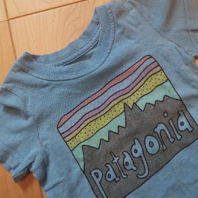 patagonia(パタゴニア)の専用品　パタゴニアロゴTシャツ6M キッズ/ベビー/マタニティのベビー服(~85cm)(Ｔシャツ)の商品写真