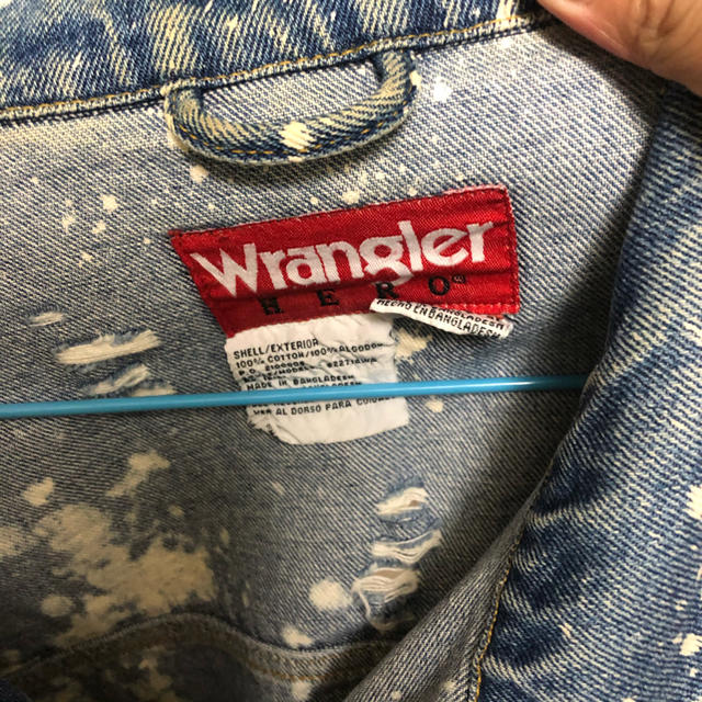 Wrangler(ラングラー)のwrangler ケミカルウォシュレュ　デニムジャケット　gジャン メンズのジャケット/アウター(Gジャン/デニムジャケット)の商品写真