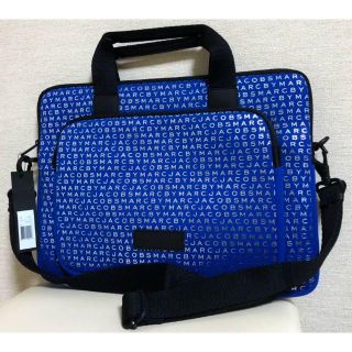 マークバイマークジェイコブス(MARC BY MARC JACOBS)のMARC BY MARC JACOBS ☆ 新品未使用 ロゴ総柄 PC バッグ(ビジネスバッグ)