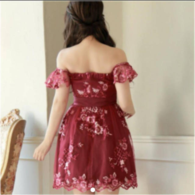 売切SALE✴︎ローブドフルール ドレスキャバドレス ナイトドレス 赤 シースルー