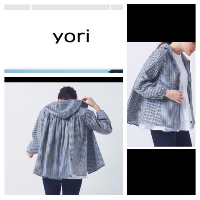 yori ライトチェックパーカー yori ライトチェックパーカー