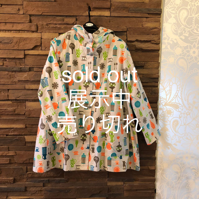 柄のスプリングコート　sold out☆