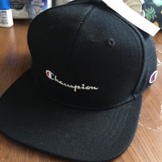 チャンピオン(Champion)の新品 Champion タグ付き キャップ ブラック(キャップ)