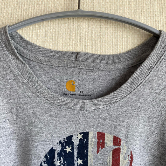 carhartt(カーハート)のカーハート　Tシャツ　トップス　USA製　メンズ　レディース　古着 メンズのトップス(Tシャツ/カットソー(半袖/袖なし))の商品写真