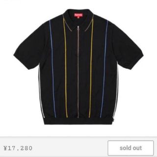 シュプリーム(Supreme)のL Supreme Pinstripe Half Zip Polo(ポロシャツ)