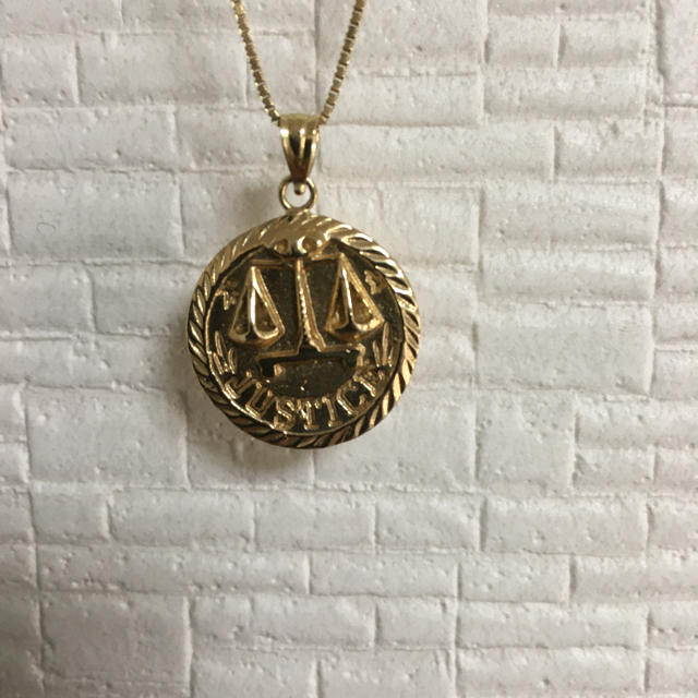 Supreme justice gold pendant 14k シュプリーム