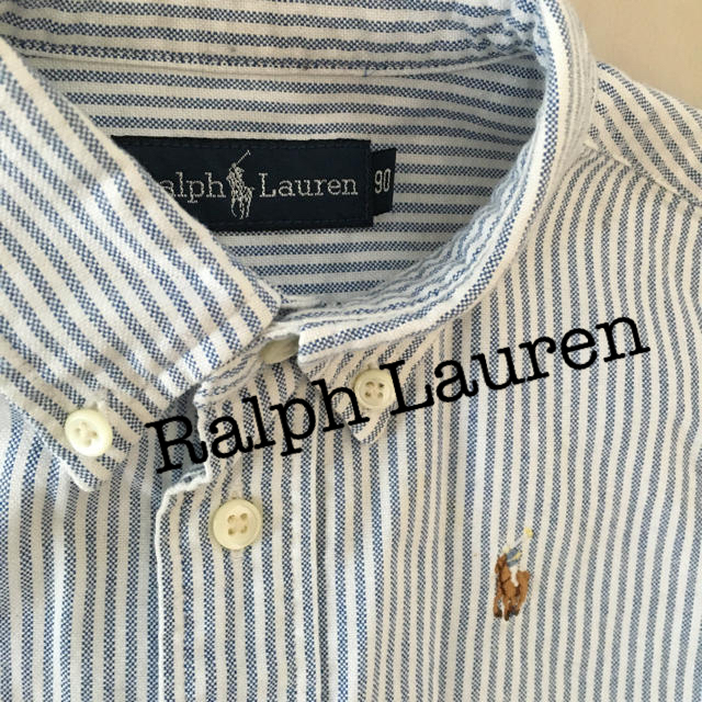 Ralph Lauren(ラルフローレン)のラルフローレン　ボタンダウンシャツ　ストライプ　90 キッズ/ベビー/マタニティのキッズ服男の子用(90cm~)(ブラウス)の商品写真