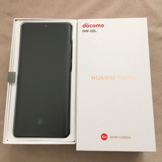 新品 P30 pro SIMロック解除済み 一括〇判定 HW-02 ブラック ②(スマートフォン本体)