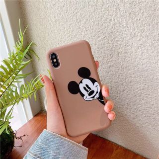 ディズニー(Disney)のミッキー iPhone7 iPhone8 ケース TPU ブラウン(iPhoneケース)