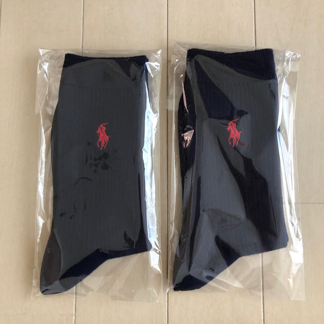 POLO RALPH LAUREN(ポロラルフローレン)のポロ　ラルフローレン　ソックス　2足セット　ネイビー　22〜24cm レディースのレッグウェア(ソックス)の商品写真