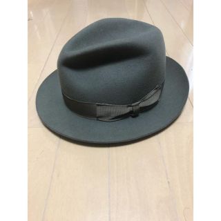 ボルサリーノ(Borsalino)のBorsalino ボルサリーノ　中折れ帽　ハット　フェルト　グレー(ハット)