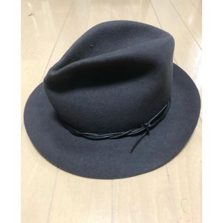 ボルサリーノ(Borsalino)のcoeur ハット　中折れ帽　M 中折れハット　グレー　美品(ハット)