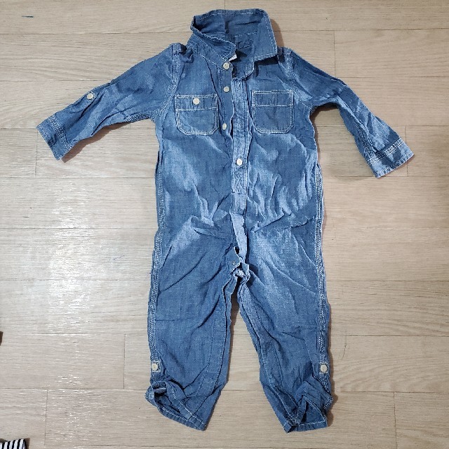 babyGAP(ベビーギャップ)のbabyGap☆デニムオールインワン キッズ/ベビー/マタニティのキッズ服男の子用(90cm~)(その他)の商品写真