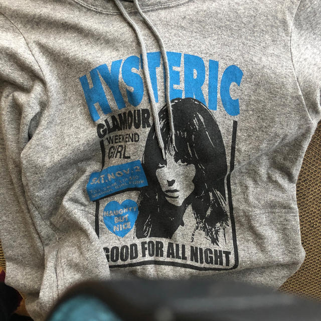 HYSTERIC GLAMOUR(ヒステリックグラマー)のヒステリックグラマー　長めチュニックパーカー美品 レディースのトップス(パーカー)の商品写真