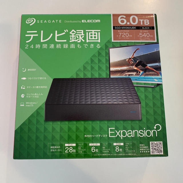 ELECOM(エレコム)のSeagate SGD-MX060UBK スマホ/家電/カメラのPC/タブレット(PC周辺機器)の商品写真