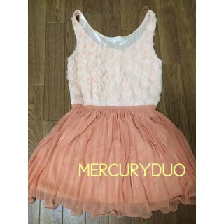 マーキュリーデュオ(MERCURYDUO)のフラワータンクドレス♡(ミニワンピース)