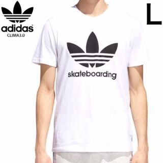 アディダス(adidas)のadidas skatebording Tシャツ 白 L(Tシャツ/カットソー(半袖/袖なし))