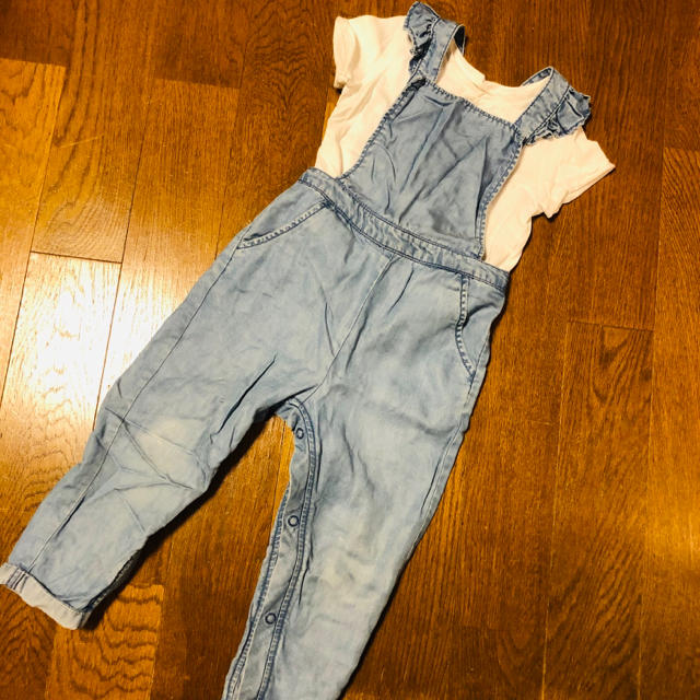 NEXT(ネクスト)のデニム　サロペット キッズ/ベビー/マタニティのキッズ服女の子用(90cm~)(パンツ/スパッツ)の商品写真