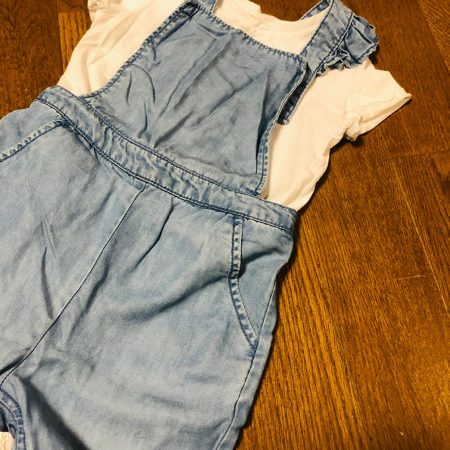 NEXT(ネクスト)のデニム　サロペット キッズ/ベビー/マタニティのキッズ服女の子用(90cm~)(パンツ/スパッツ)の商品写真