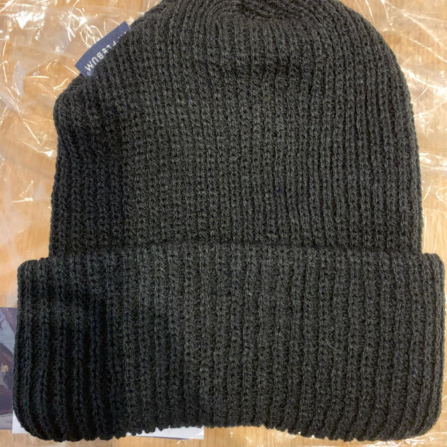 APPLEBUM(アップルバム)の新品  APPLE BUM Pis Knit Cap ニットキャップ 黒 メンズの帽子(ニット帽/ビーニー)の商品写真