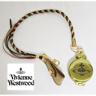 ヴィヴィアンウエストウッド(Vivienne Westwood)の《ヴィヴィアンウエストウッド》新品 ストーンORB ラウンド携帯灰皿 ゴールド(タバコグッズ)