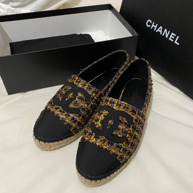 CHANEL(シャネル)の最終値下げ 新品未使用 シャネル エスパドリーユ レディースの靴/シューズ(スリッポン/モカシン)の商品写真