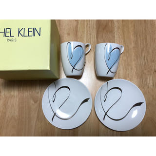 ミッシェルクラン(MICHEL KLEIN)の♥MICEL KLEIN ペアカップ＆ソーサー セット(グラス/カップ)