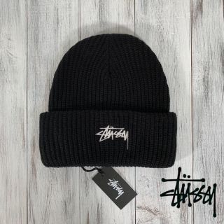 ステューシー(STUSSY)のSTUSSY / ニットキャップ ビーニー / ストックロゴ ステューシー(ニット帽/ビーニー)