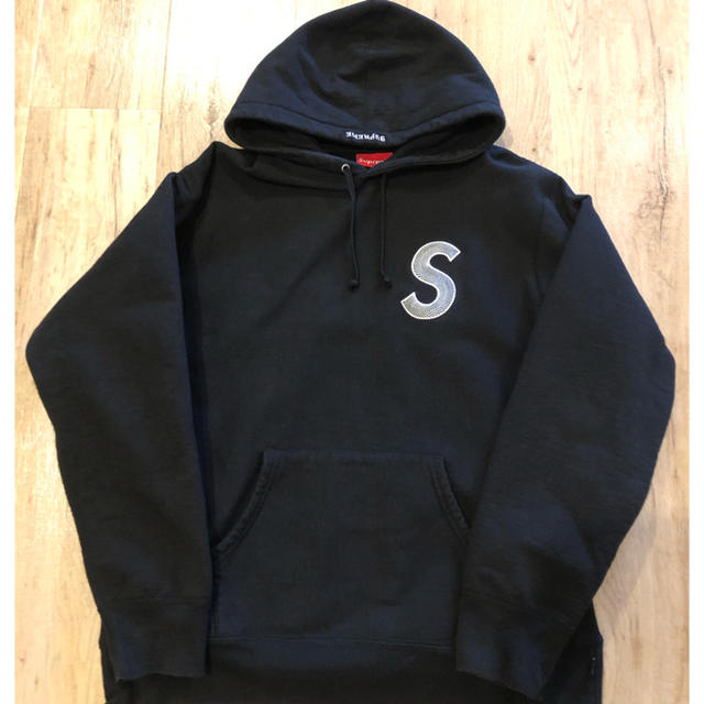 Supreme 18FW SロゴパーカーフーディーL 黒