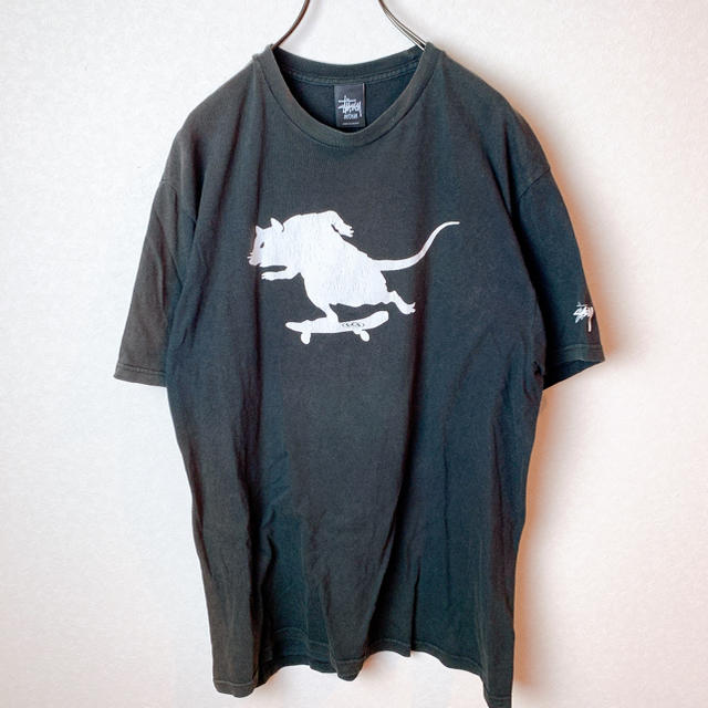 STUSSY(ステューシー)の古着 90s STUSSY ステューシー　半袖　ワンポイントロゴ メンズのトップス(Tシャツ/カットソー(半袖/袖なし))の商品写真