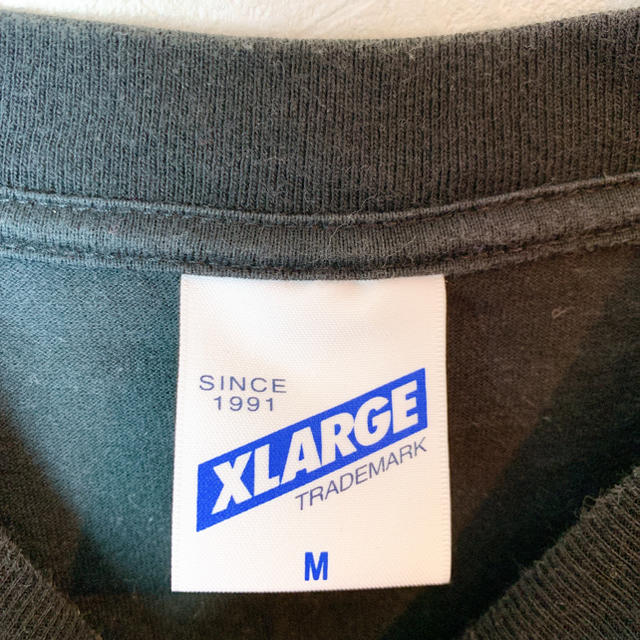 XLARGE(エクストララージ)の古着　XLARGE エクストララージ　ペイズリー柄　ワンポイント　ロゴ メンズのトップス(Tシャツ/カットソー(半袖/袖なし))の商品写真