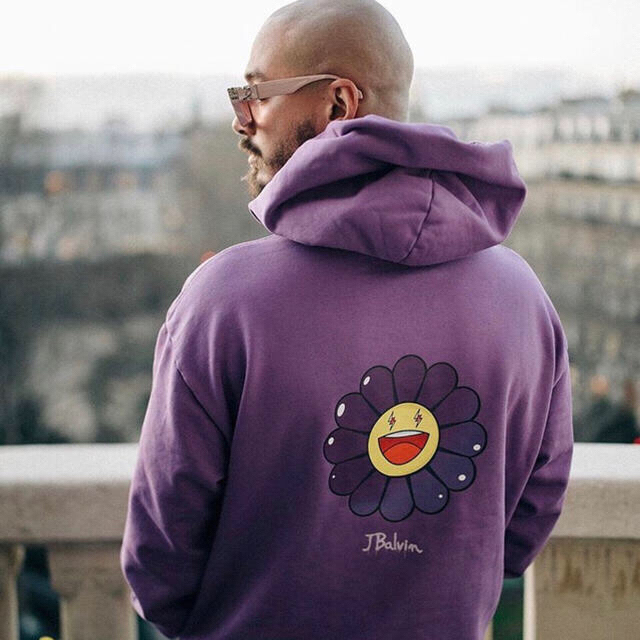 Supreme(シュプリーム)のJ Balvin x 村上隆"Morado Flower Hoodie" 紫 メンズのトップス(パーカー)の商品写真