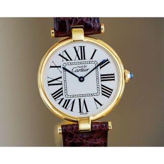 カルティエ(Cartier)の美品 カルティエ マスト ヴァンドーム オパラン ローマン LM Cartier(腕時計(アナログ))