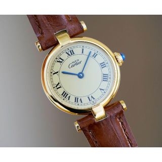 カルティエ(Cartier)の美品 カルティエ マスト ヴァンドーム アイボリー SM Cartier(腕時計)