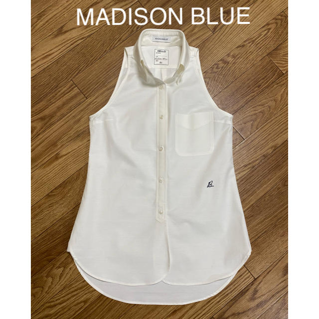 MADISONBLUE(マディソンブルー)の【MADISON BLUEマディソンブルー】ノースリーブシャツ/01 レディースのトップス(シャツ/ブラウス(半袖/袖なし))の商品写真