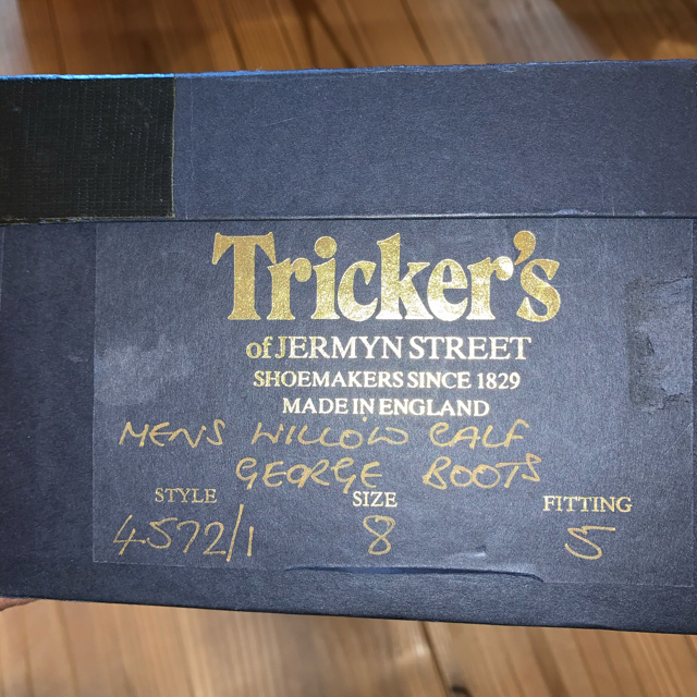 Trickers ジョージブーツ 8–5 希少な70万番後半ブーツ