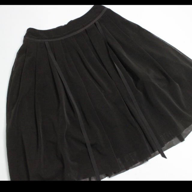 FOXEY(フォクシー)の★フォクシー　ブラウン　チュールスカート　膝丈 レディースのスカート(ひざ丈スカート)の商品写真