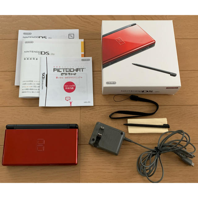 DS lite ライト 本体 クリムゾン ブラック ニンテンドー 任天堂